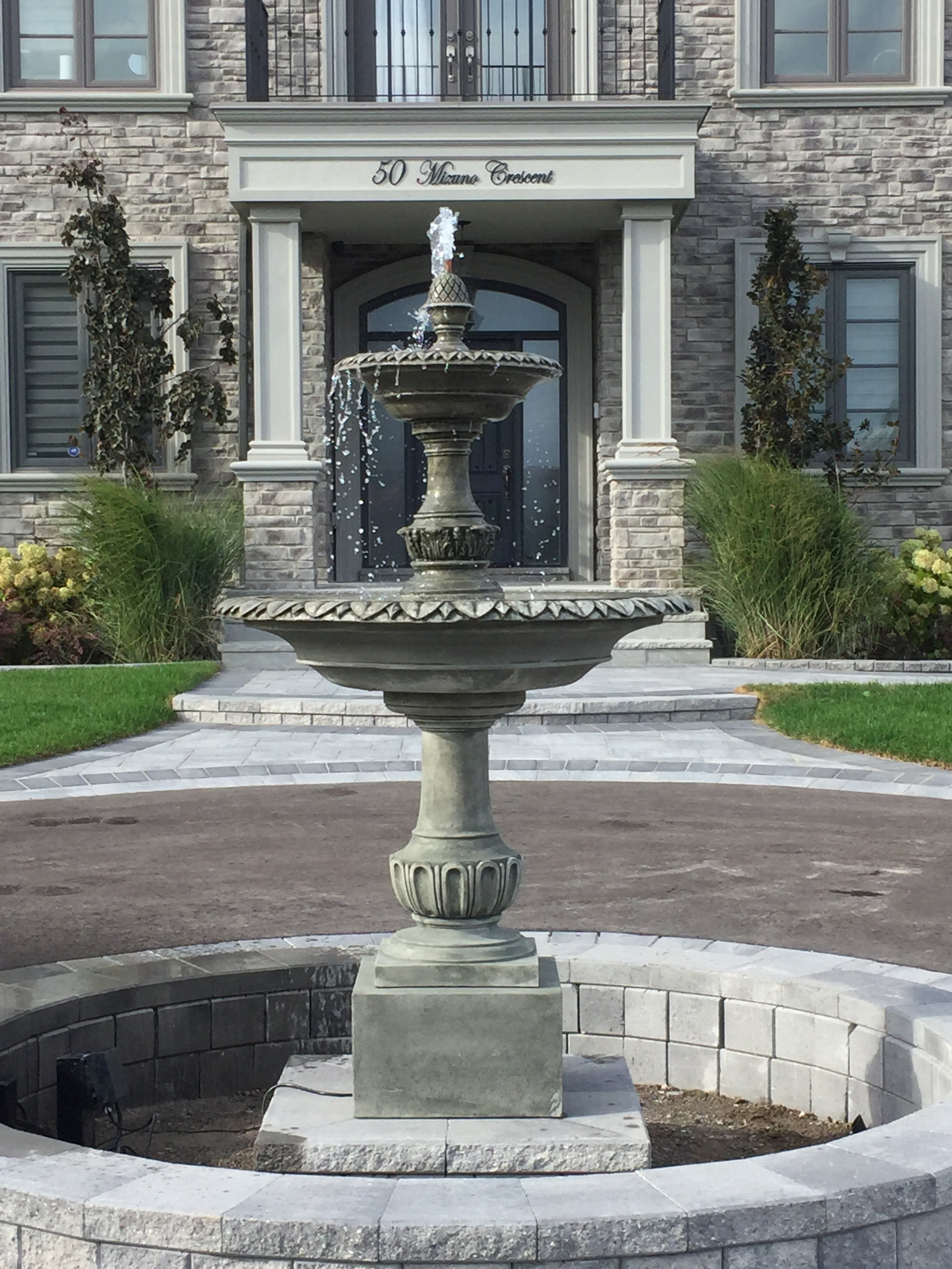 Photo of Campania Charleston Fountain in Basin - Exclusively Campania
