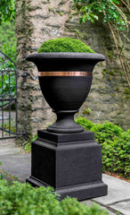 Photo of Campania Classic Copper Banded Urn, Large - Exclusively Campania
