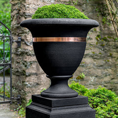 Photo of Campania Classic Copper Banded Urn, Large - Exclusively Campania