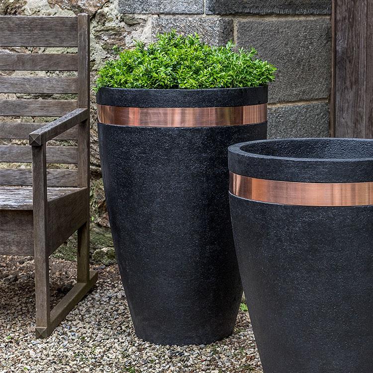 Photo of Campania Moderne Tapered Planters - Exclusively Campania