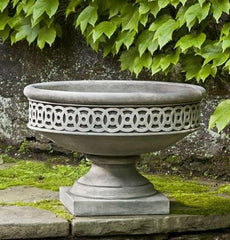 Photo of Campania Williamsburg Low Fretwork Urn - Exclusively Campania