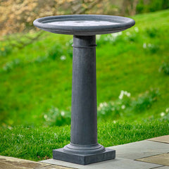 Photo of Campania Classic Column Birdbath - Exclusively Campania